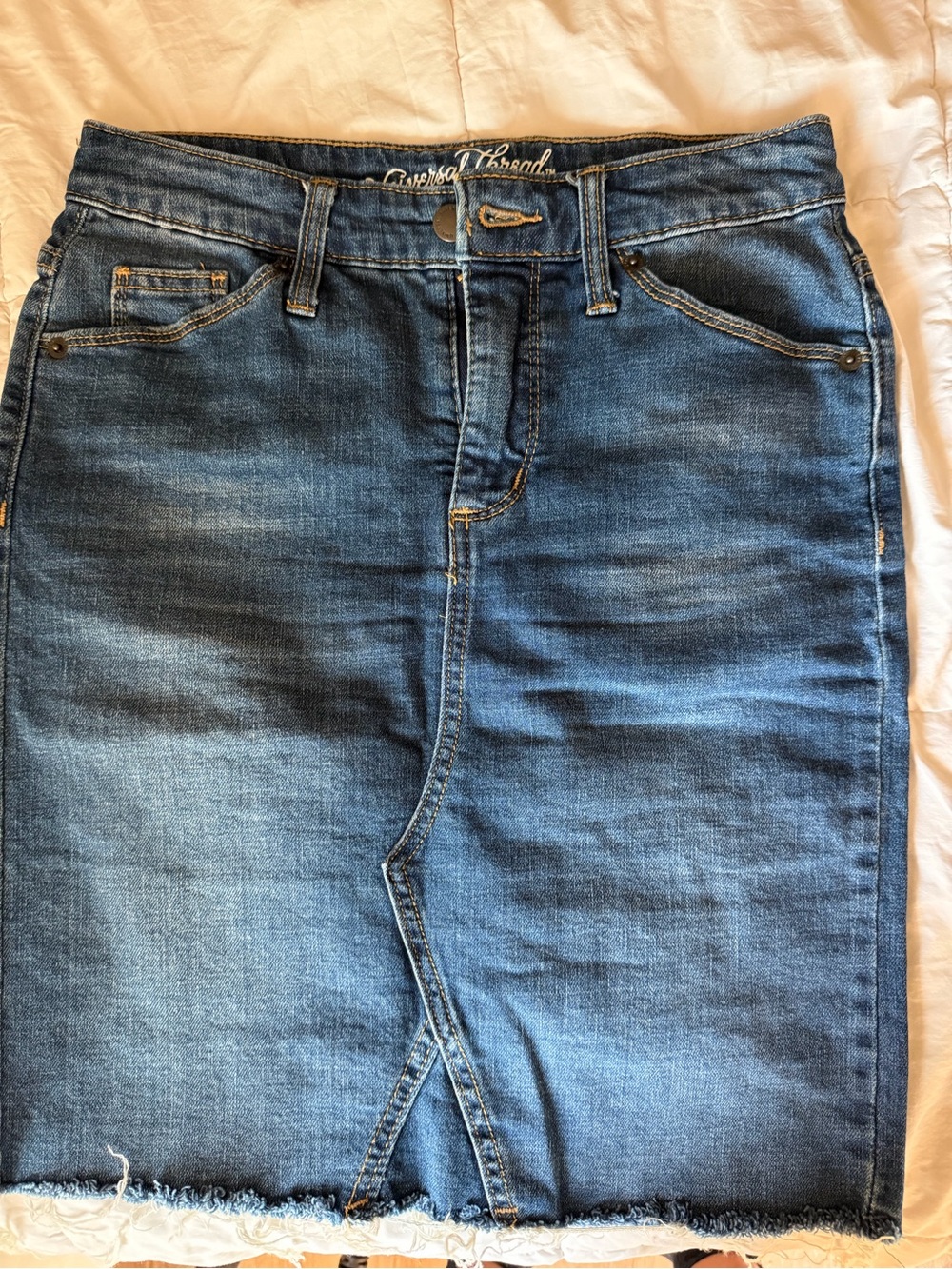 Universal Thread Blue Denim Skirt-Style Jeans